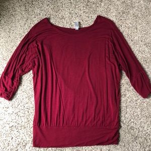 Cherry Red Blouse